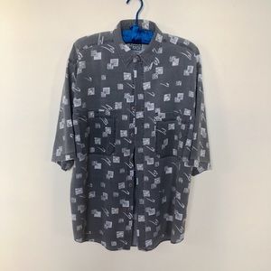 80’s-90’s art punk men’s or women’s button down